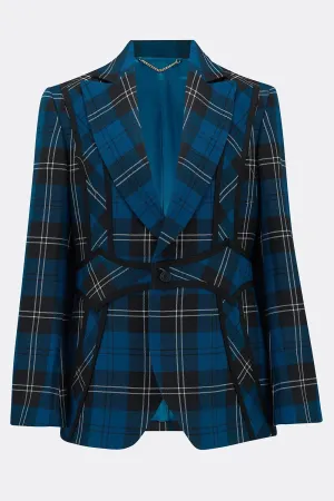 AITCH JACKET IN  BLUE CHECK (made to order)