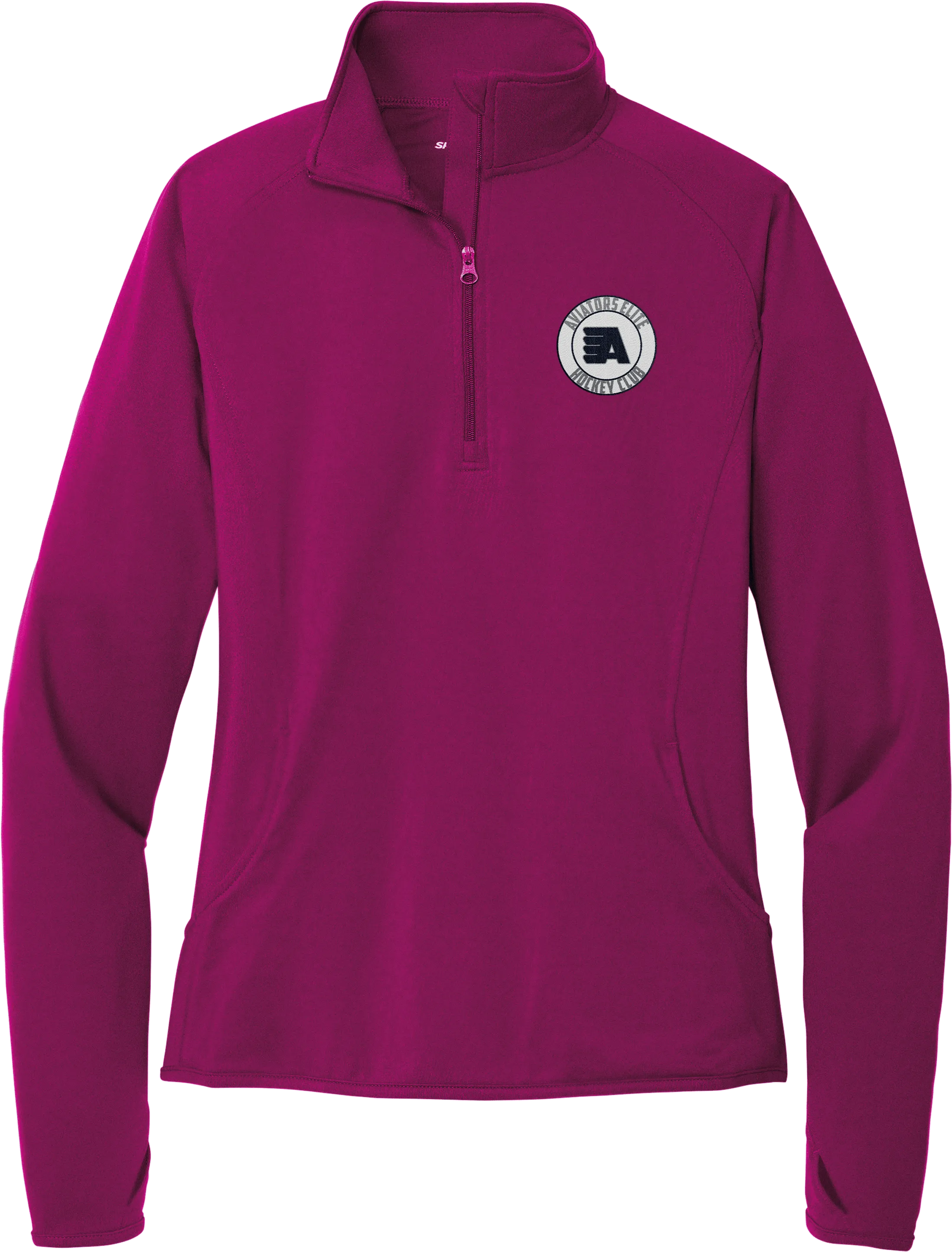 Aspen Aviators Ladies Sport-Wick Stretch 1/4-Zip Pullover