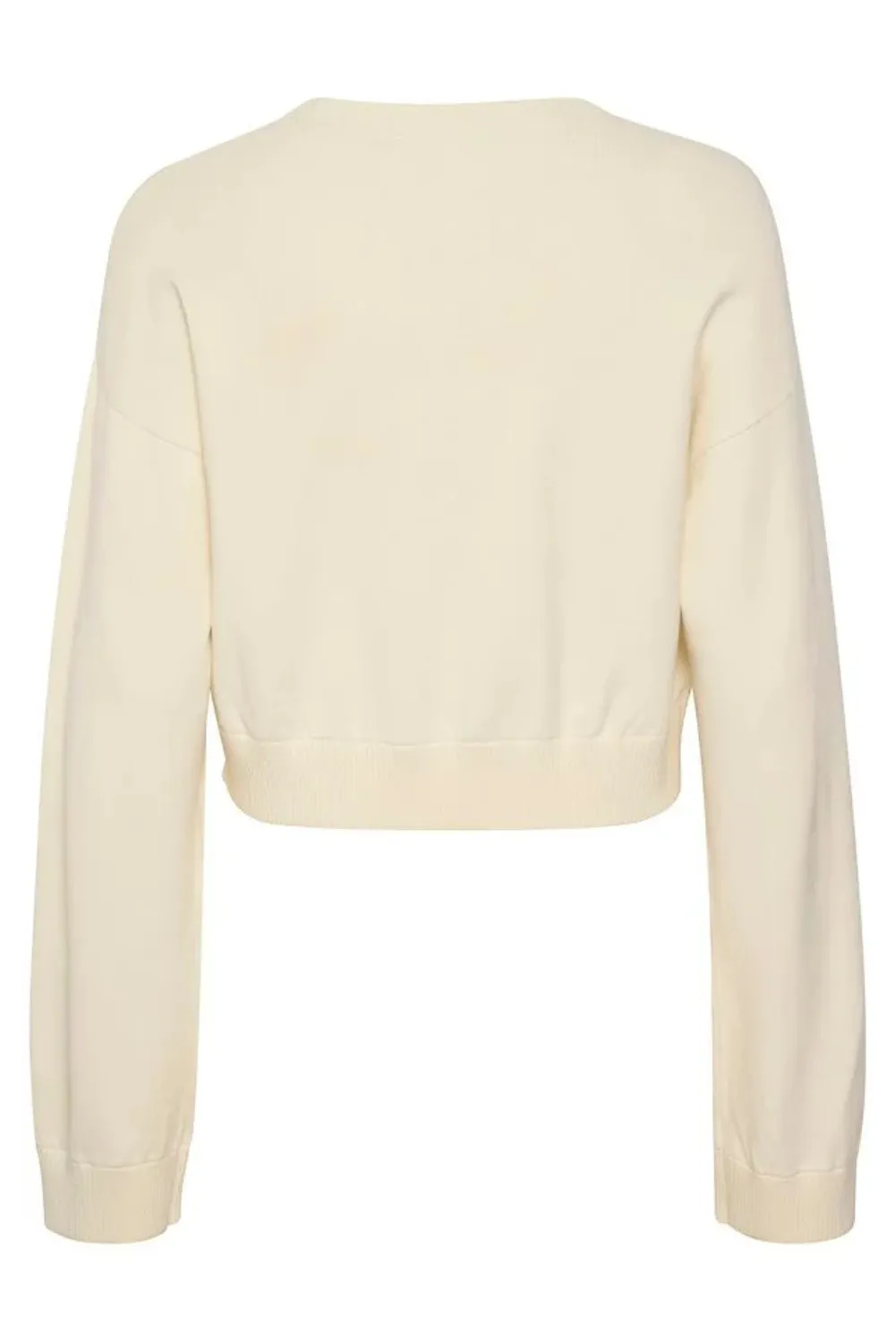 Aya Cropped Pullover in Egret