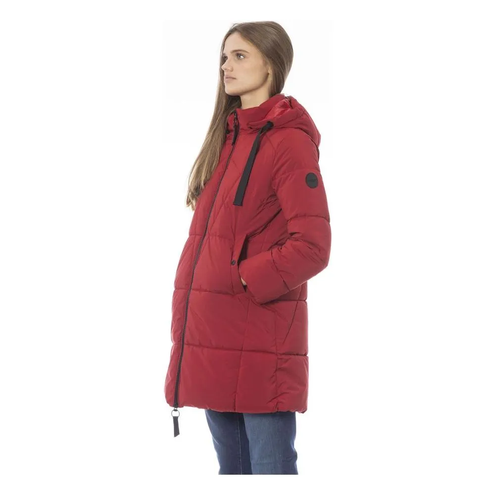 Baldinini Trend Red Polyester Women Jacket