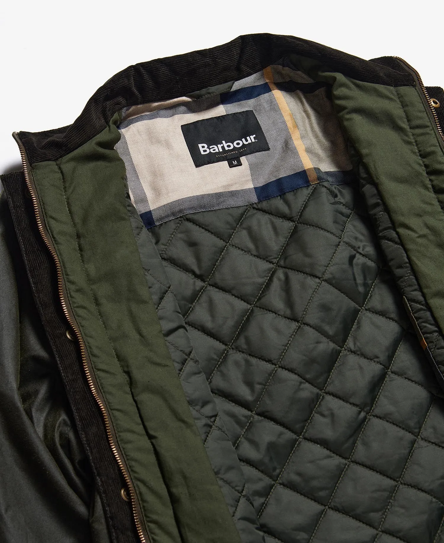 Barbour - Compton Wax Jacket, Fern Green (S& M Only)