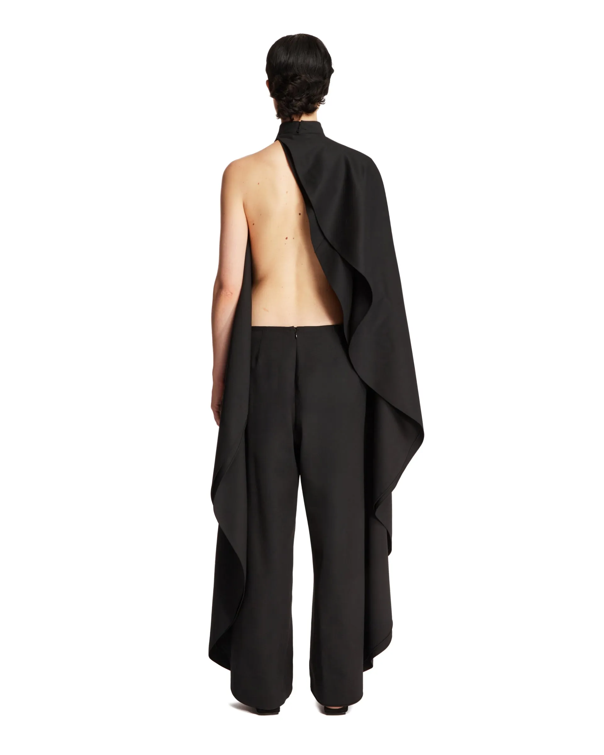 Black Backless Jumpsuit