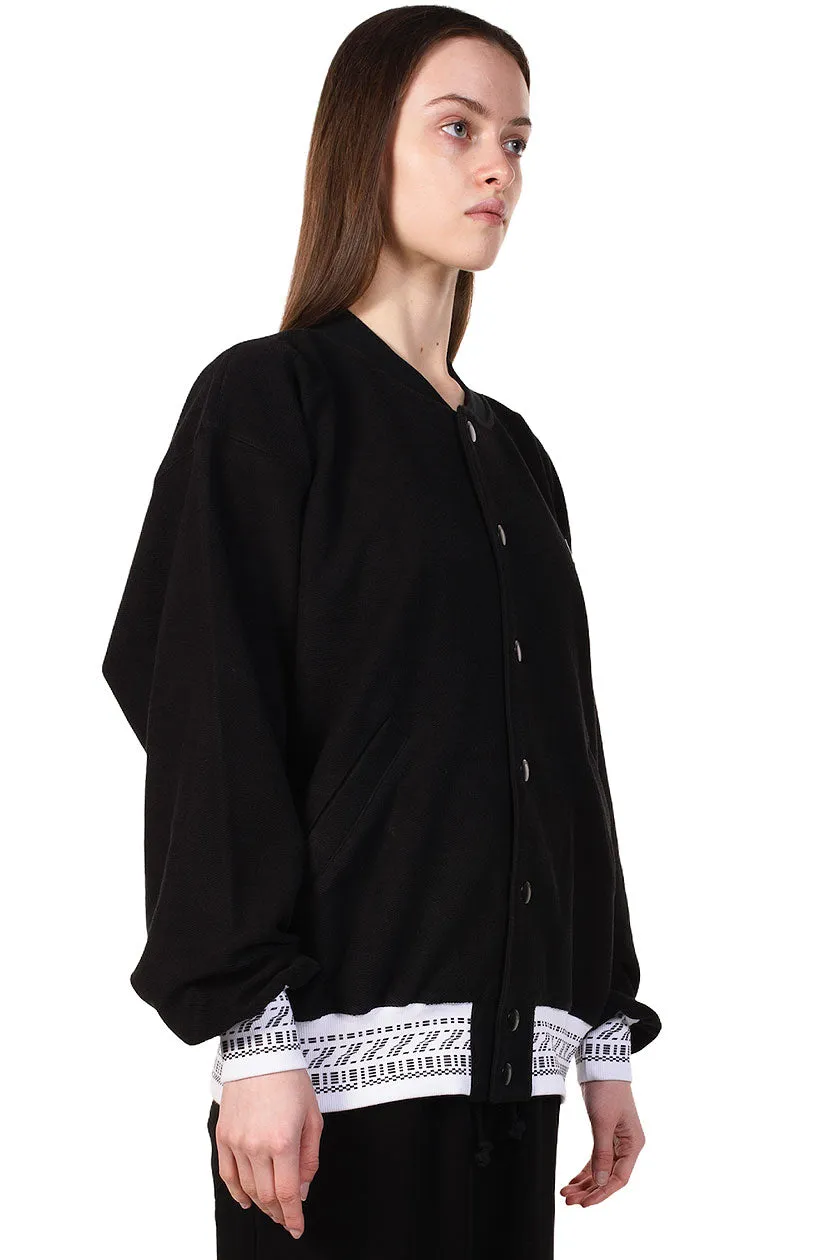 Black Logo Print Jacket