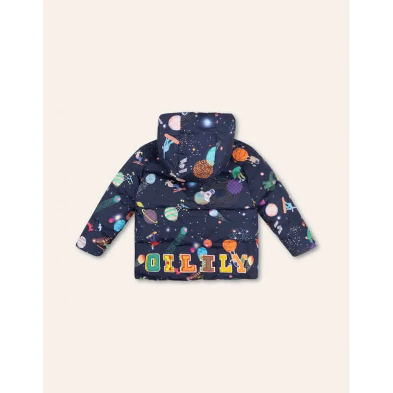 Boys Navy Spaceballs Coat