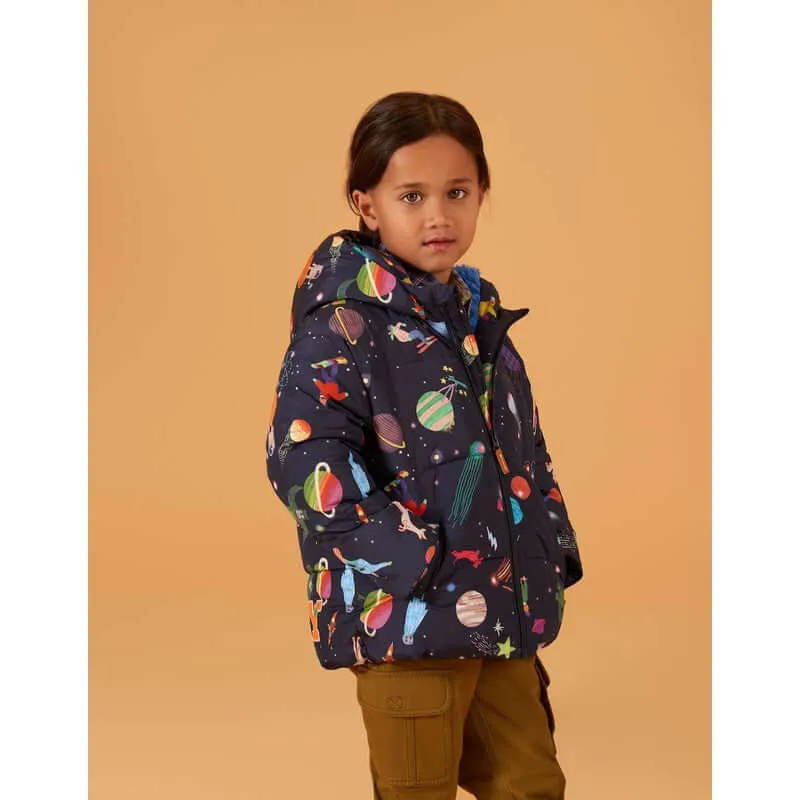 Boys Navy Spaceballs Coat