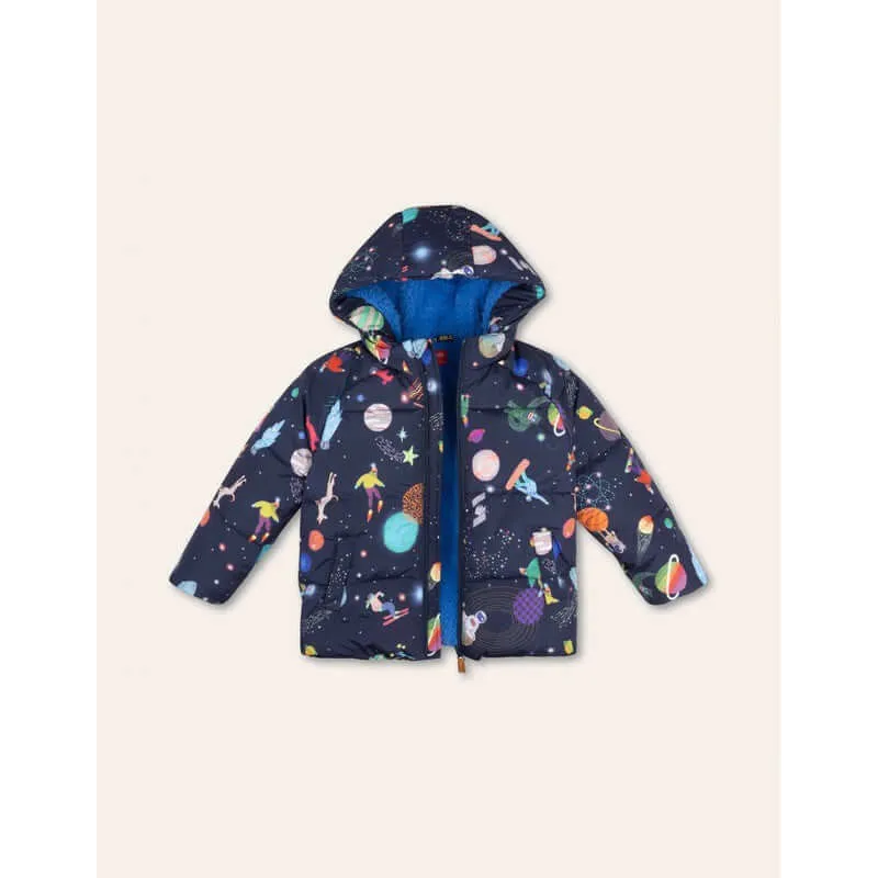 Boys Navy Spaceballs Coat