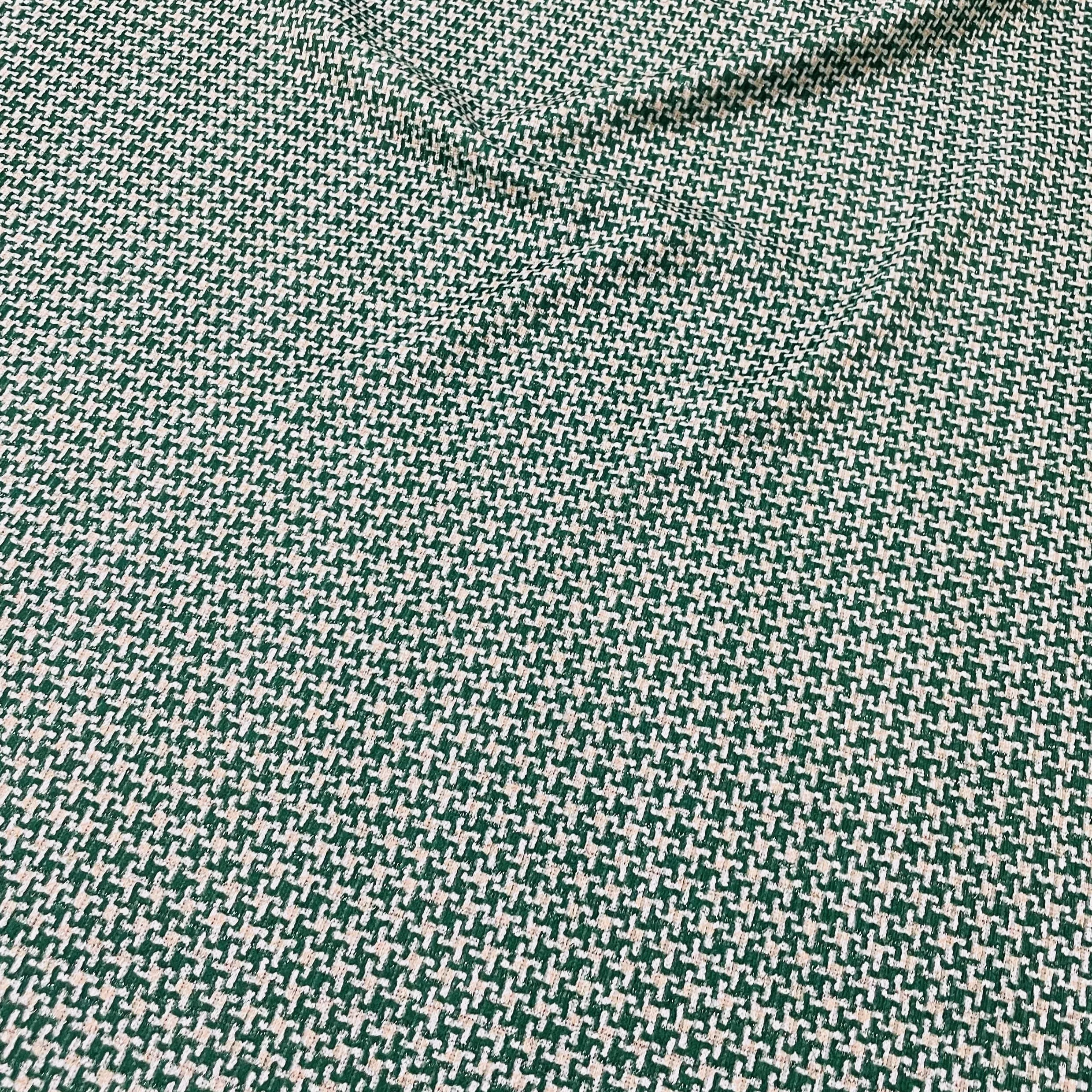 Classic Green Tweed Fabric