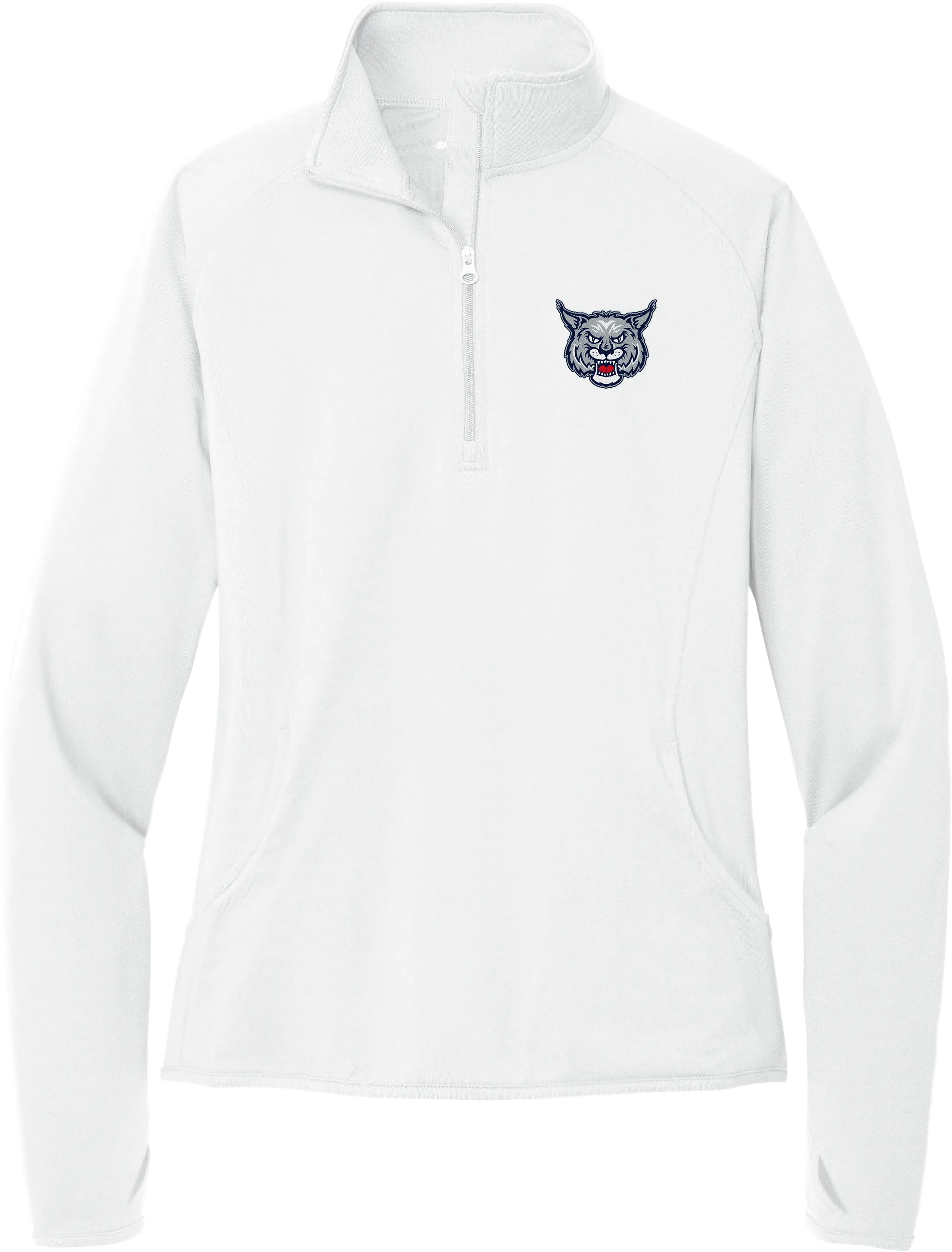 CT Bobcats Ladies Sport-Wick Stretch 1/4-Zip Pullover