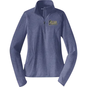 CT Clippers Ladies Sport-Wick Stretch 1/4-Zip Pullover