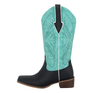 Embroidery Square Toe Split Joint Mid-Calf Western Boots