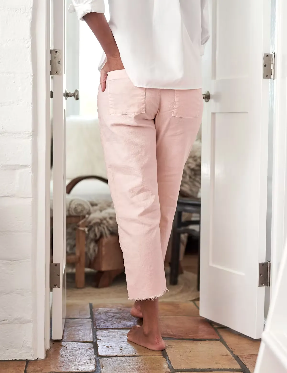 Frank & Eileen - Kinsale Performance Pant in Vintage Rose