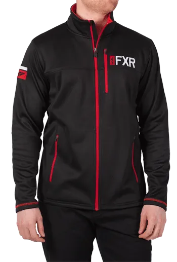 FXR Elevation Tech Zip Fleece Black/Red