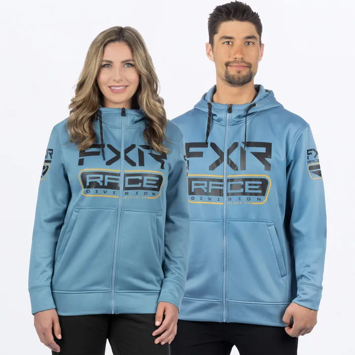 FXR Unisex Race Div Tech Zip Fleece Steel/Black