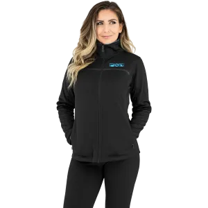 FXR Women's Elevation Tech Zip-Up Black/Sky Blue