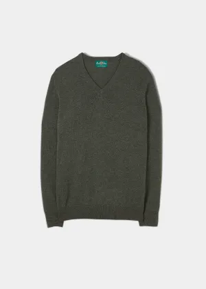 Haddington Cashmere Jumper in Rosemary - Regular Fit