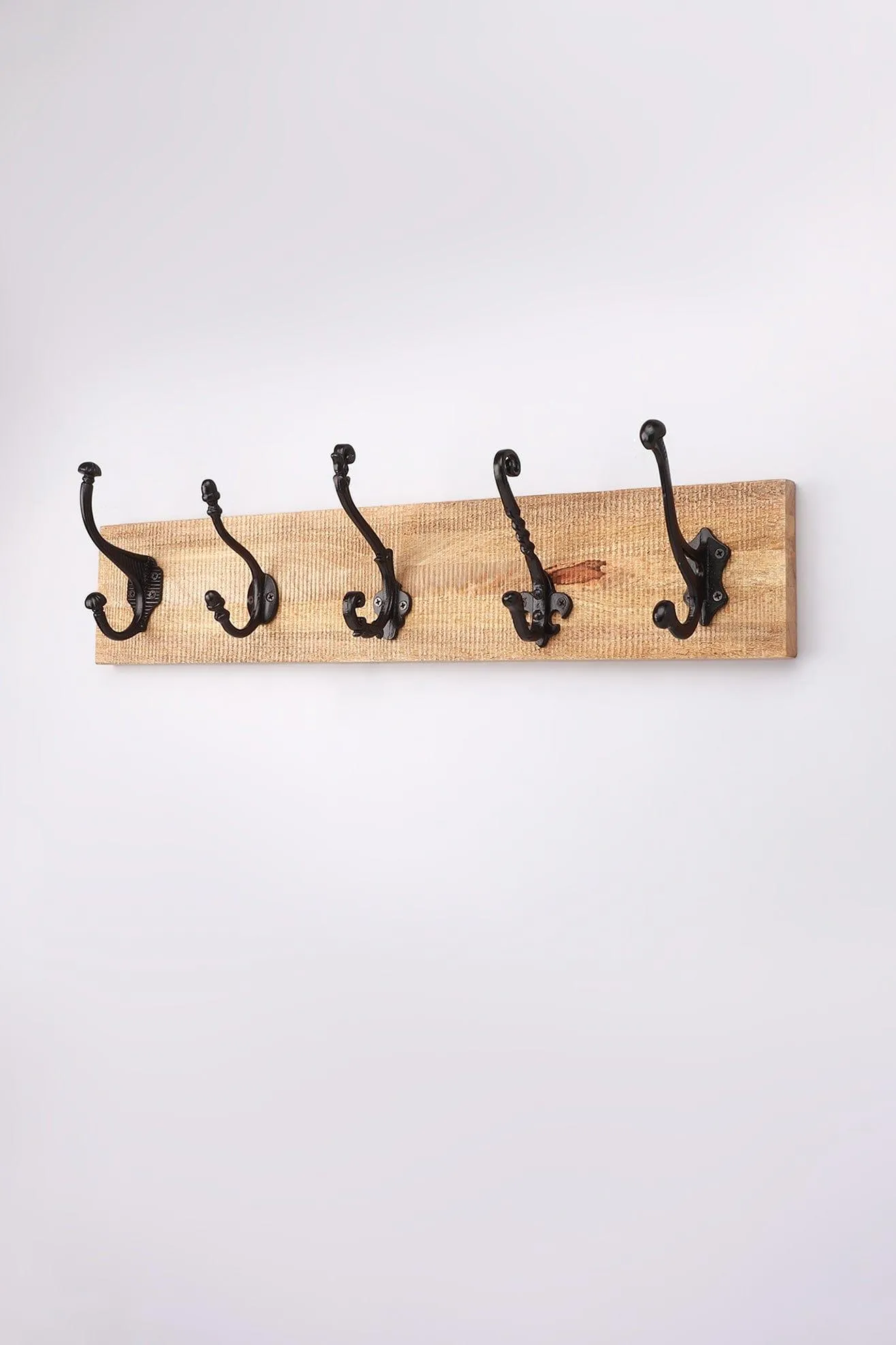 Irregular Hooks Reclaimed Wooden Coat Hook Set