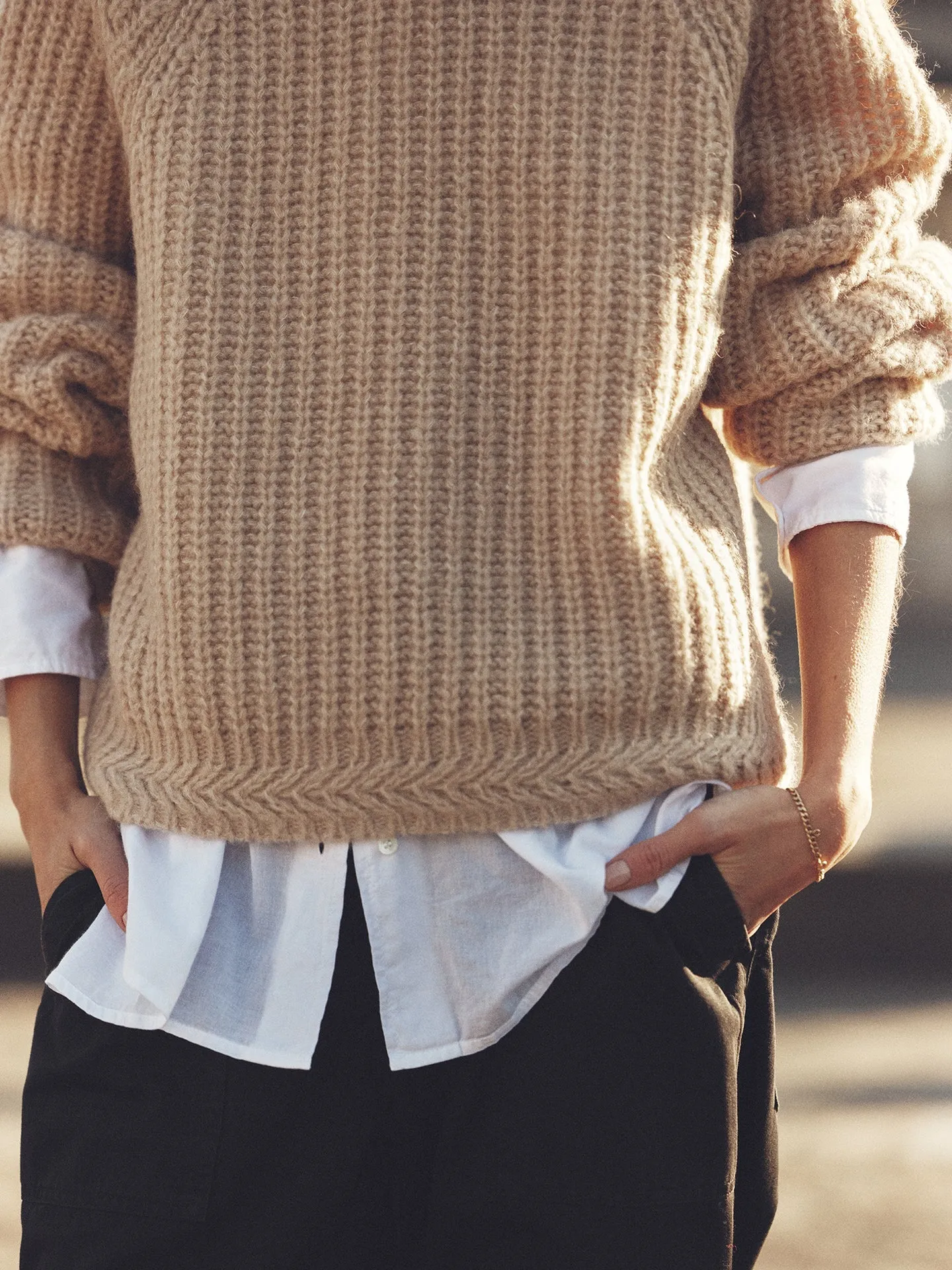 Landrey Sweater in Cream Ice