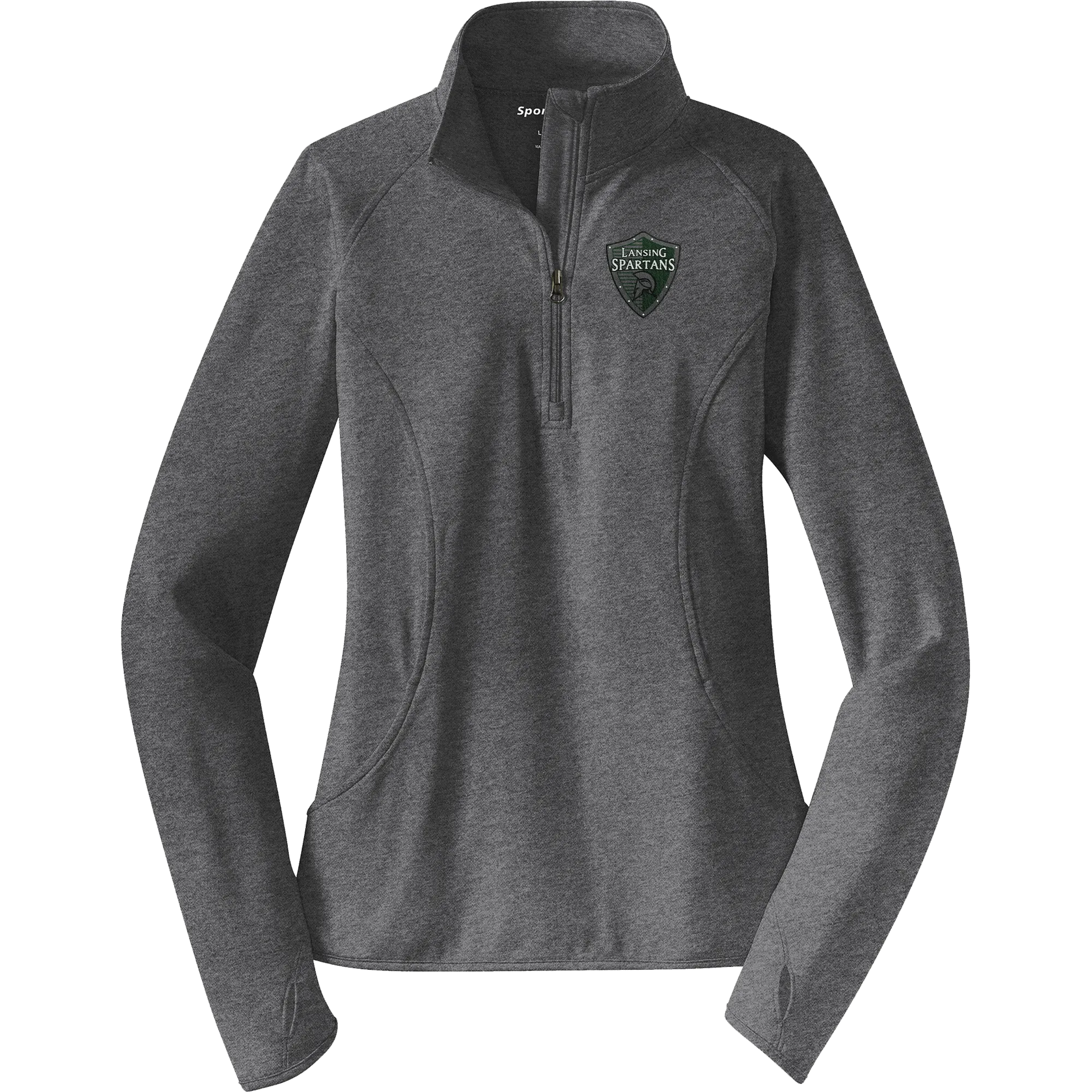 Lansing Spartans Ladies Sport-Wick Stretch 1/4-Zip Pullover