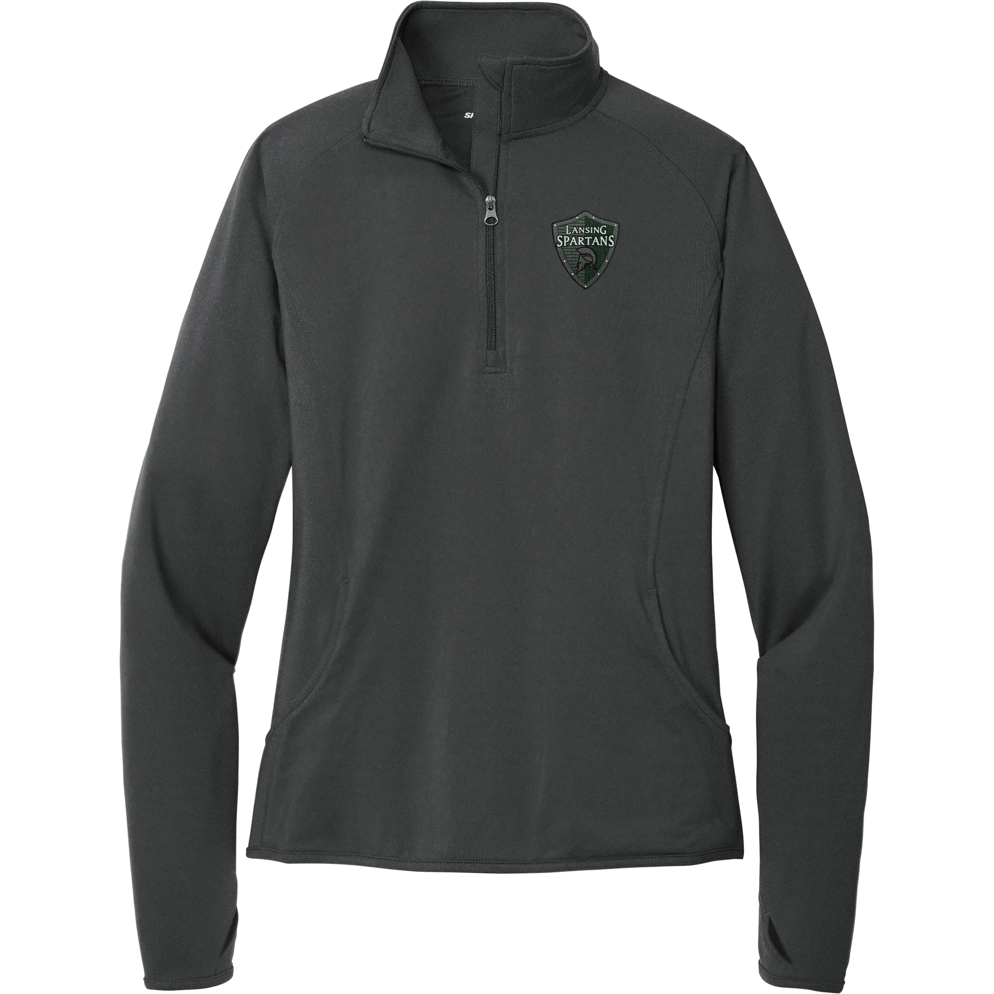 Lansing Spartans Ladies Sport-Wick Stretch 1/4-Zip Pullover