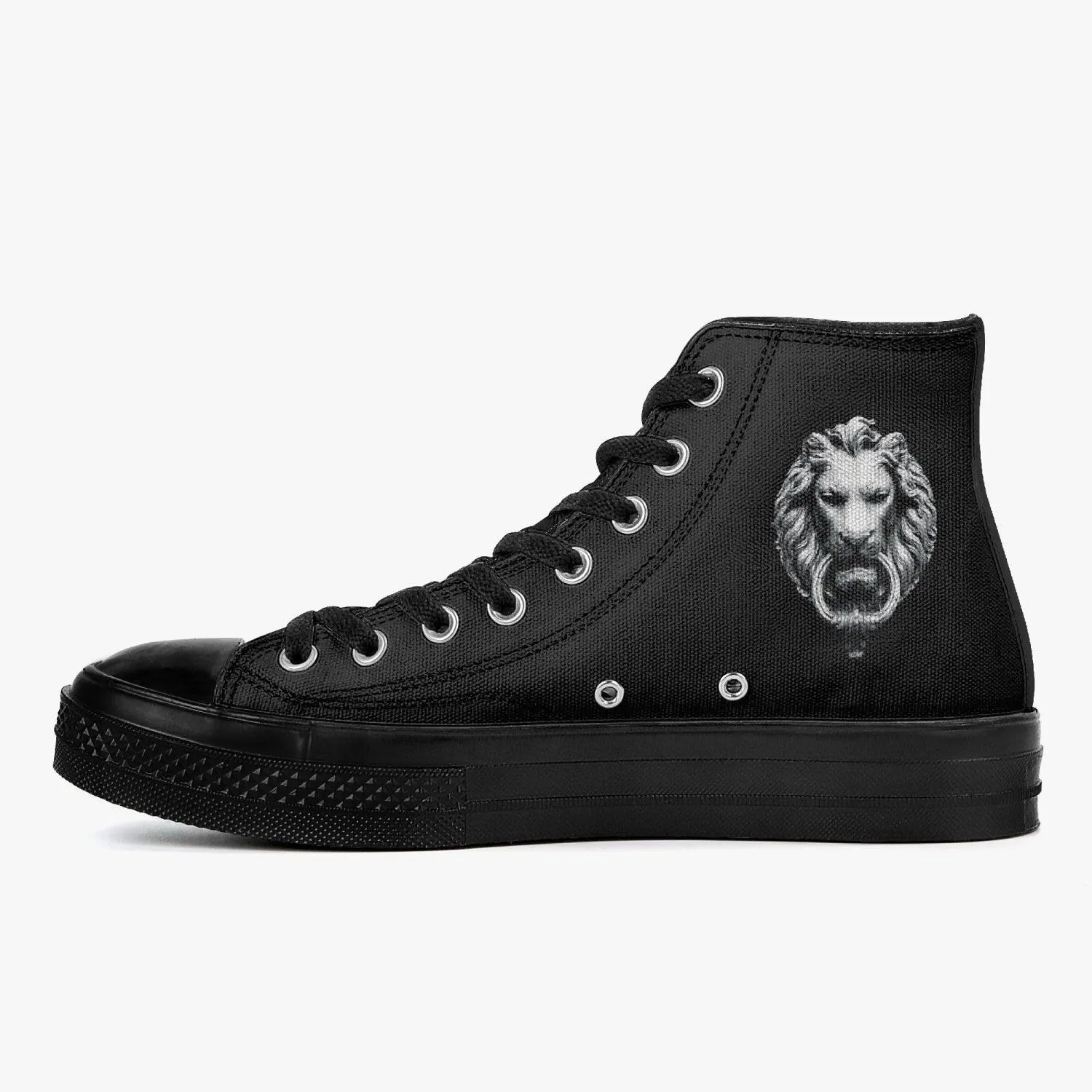 Lion Black High-Tops