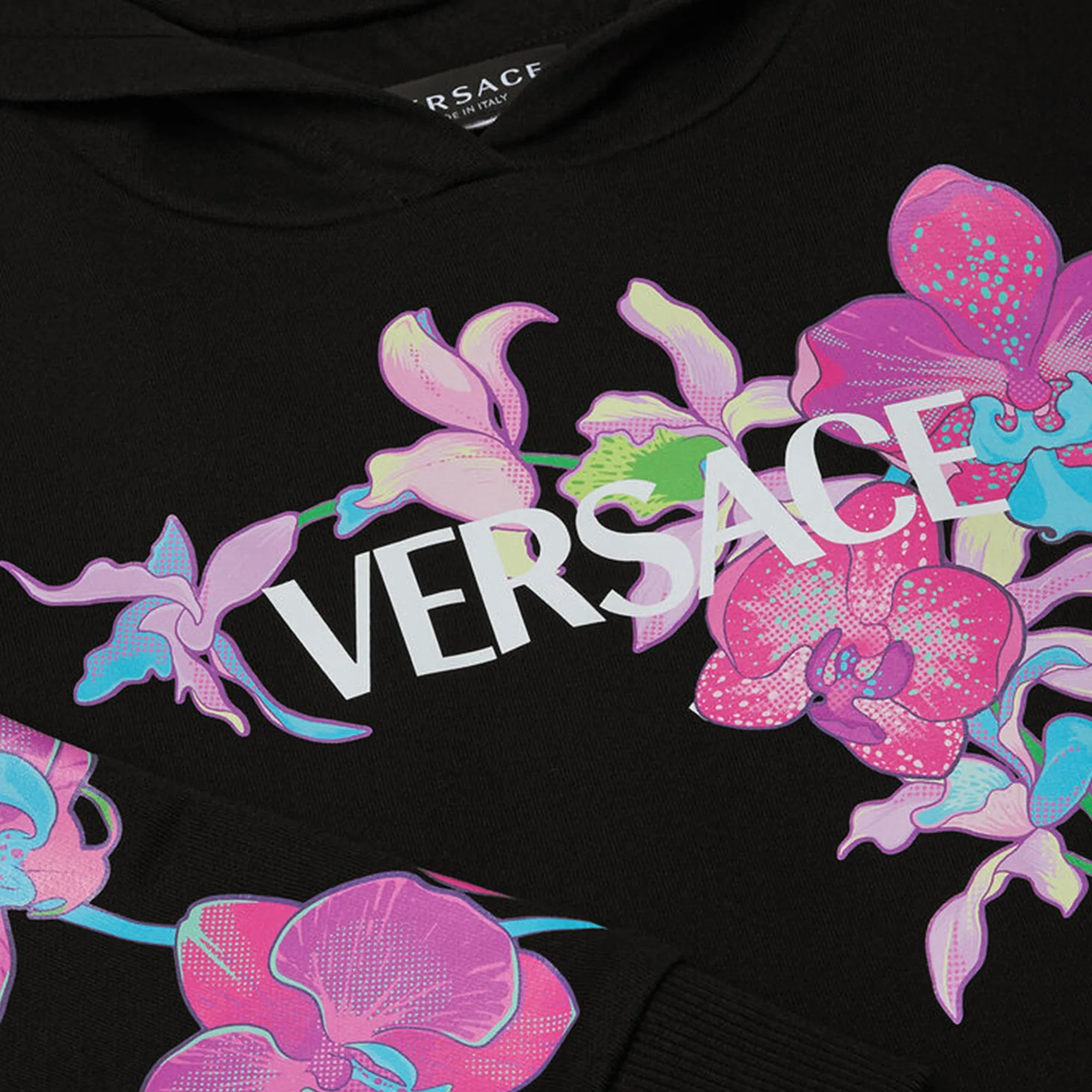 Logo Orchid Print Sweatshirt