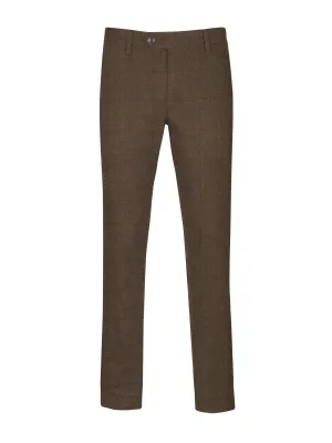 Medium Brown Plain Trousers