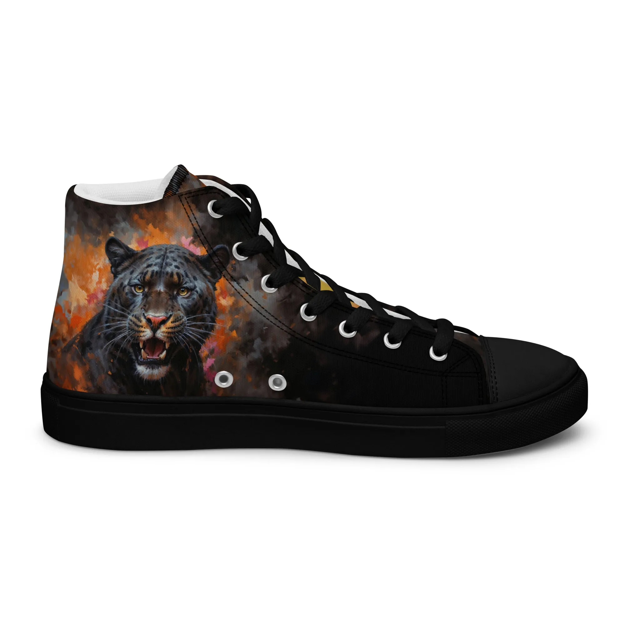 Men’s high top canvas shoes - BLack Panther