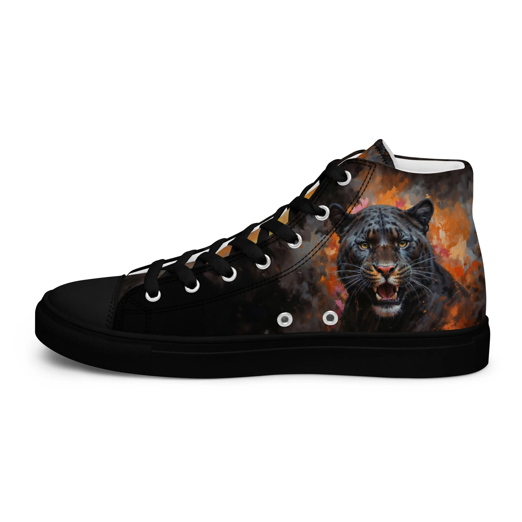 Men’s high top canvas shoes - BLack Panther