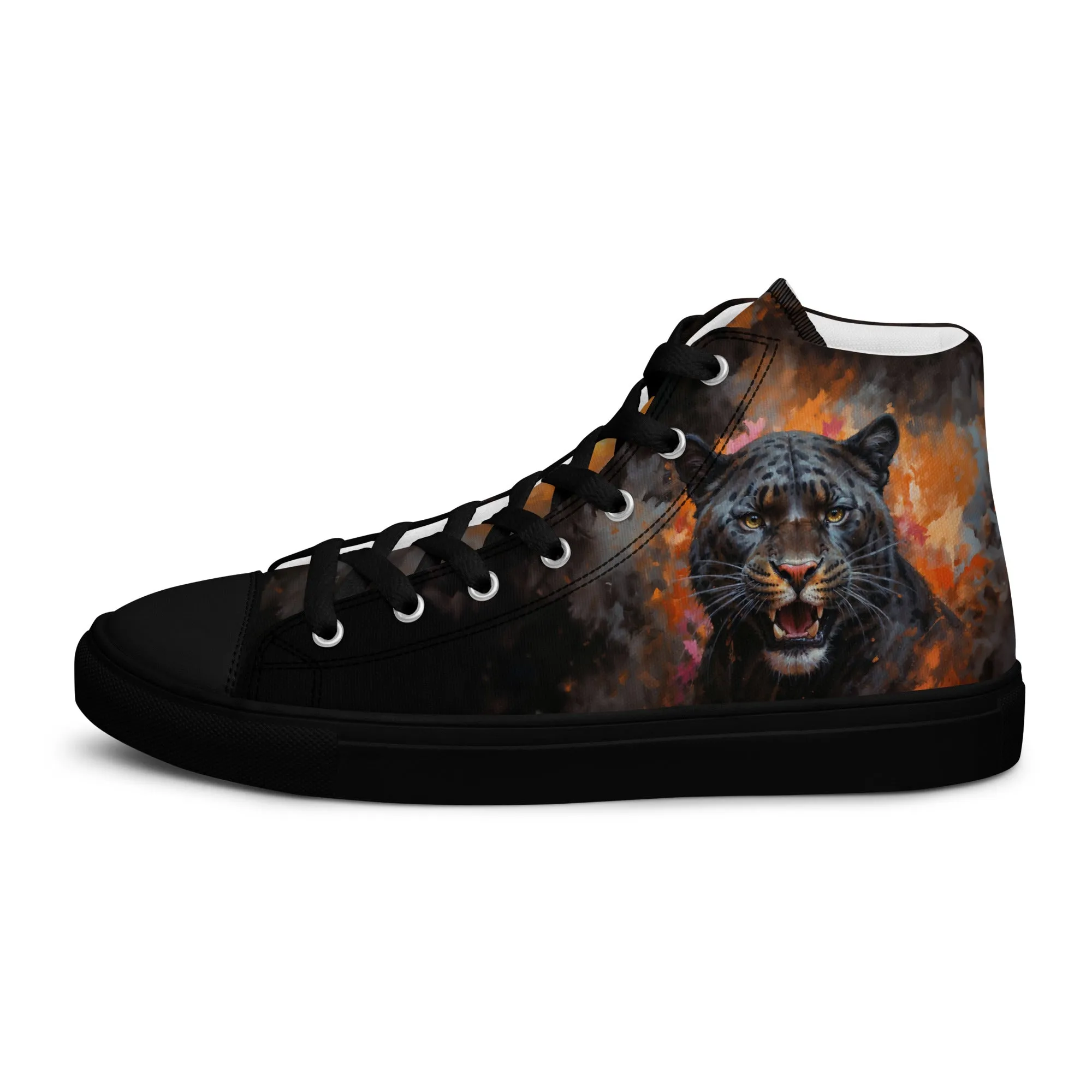 Men’s high top canvas shoes - BLack Panther