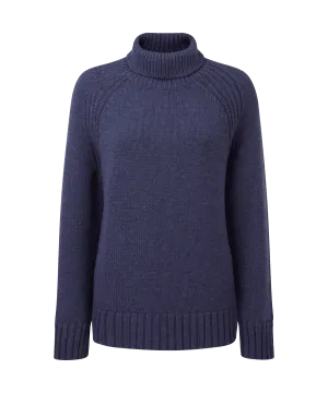 Merino Cosy Roll Neck Jumper - Indigo