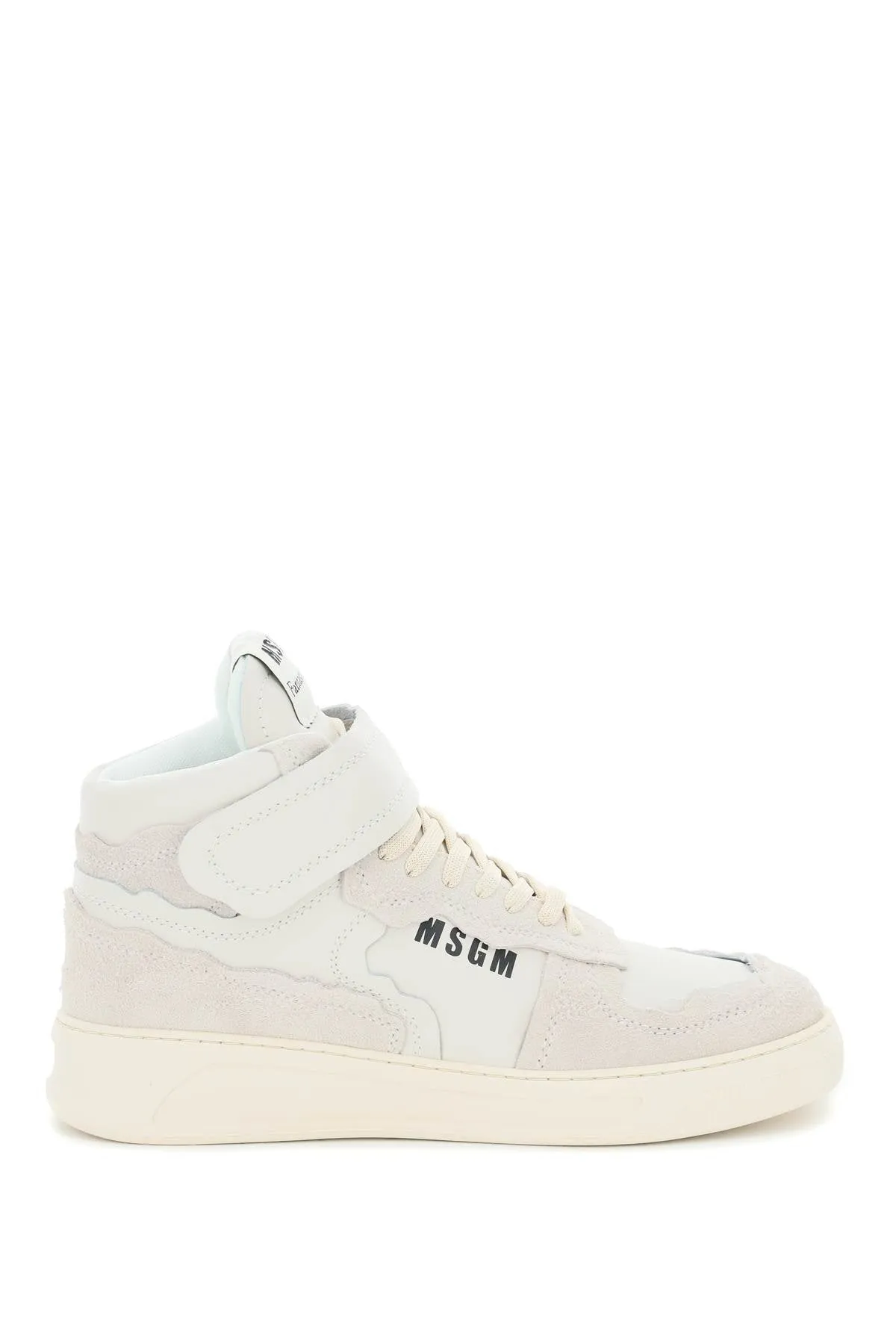 Msgm fantastic green high-top sneakers