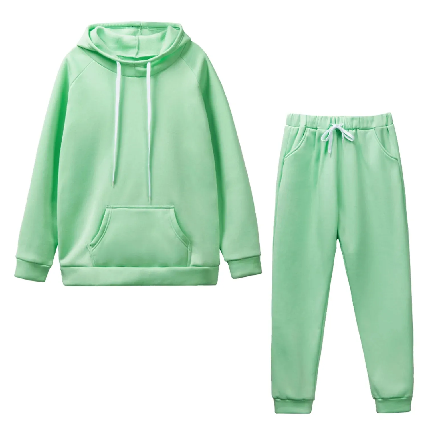 New Women's Tracksuit Autumn Winter Cool Hooded Sweatshirt Damen Suit.