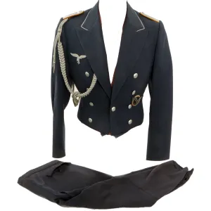 Original German WWII Luftwaffe Named Leutnant Evening Gala Dress Uniform by Wilhelm Holters of Berlin