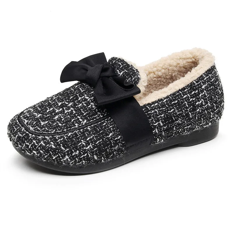 Owlkay Winter Fashionable Fleece-Lined Warm Furry Shoes