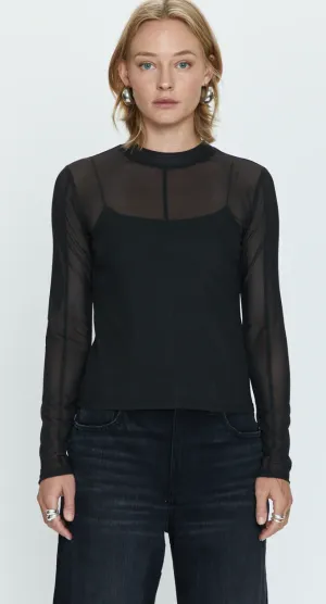 PISTOLA - Gwen Long Sleeve Mesh Top