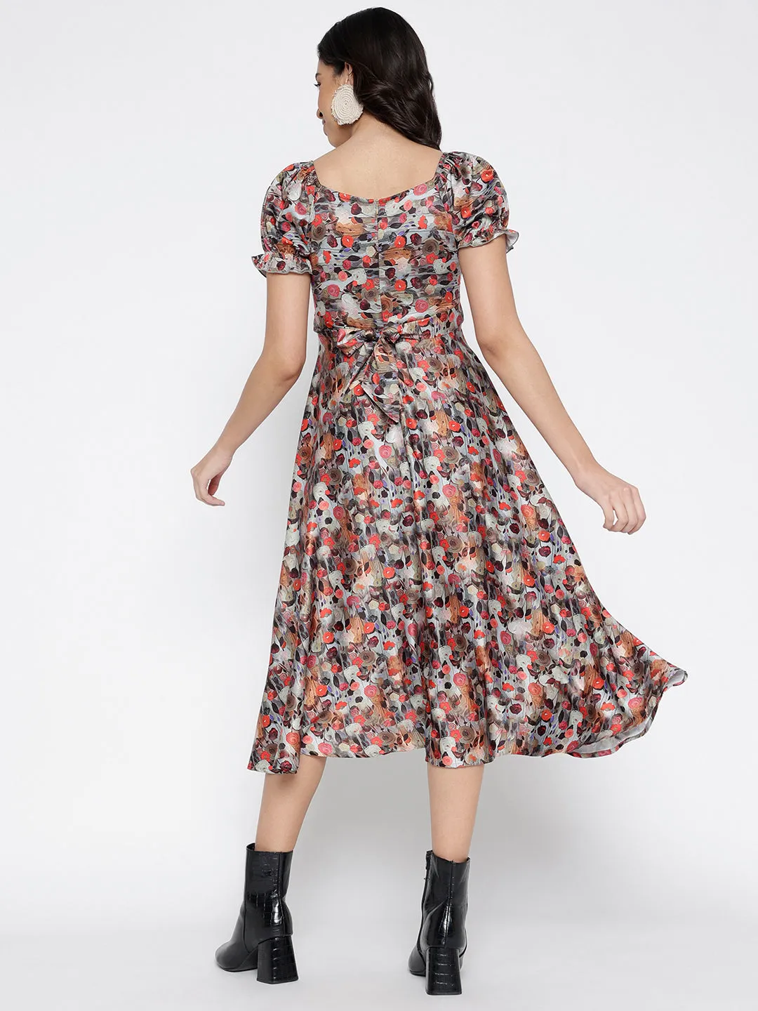 Pure Puffs Midi Dress