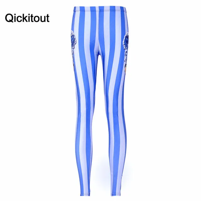 Qickitout Leggings 2016 Women AURORA SKYE HEX COLOUR Rainbow Cloud Black Green Muscle Mermaid Leggings Plus Size Drop SHIPPING