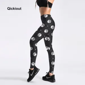 Qickitout Leggings 2018 Sexy Sun ethnic lines sweatpants women hiphop pants women black leggings 3d leggings Plus Size