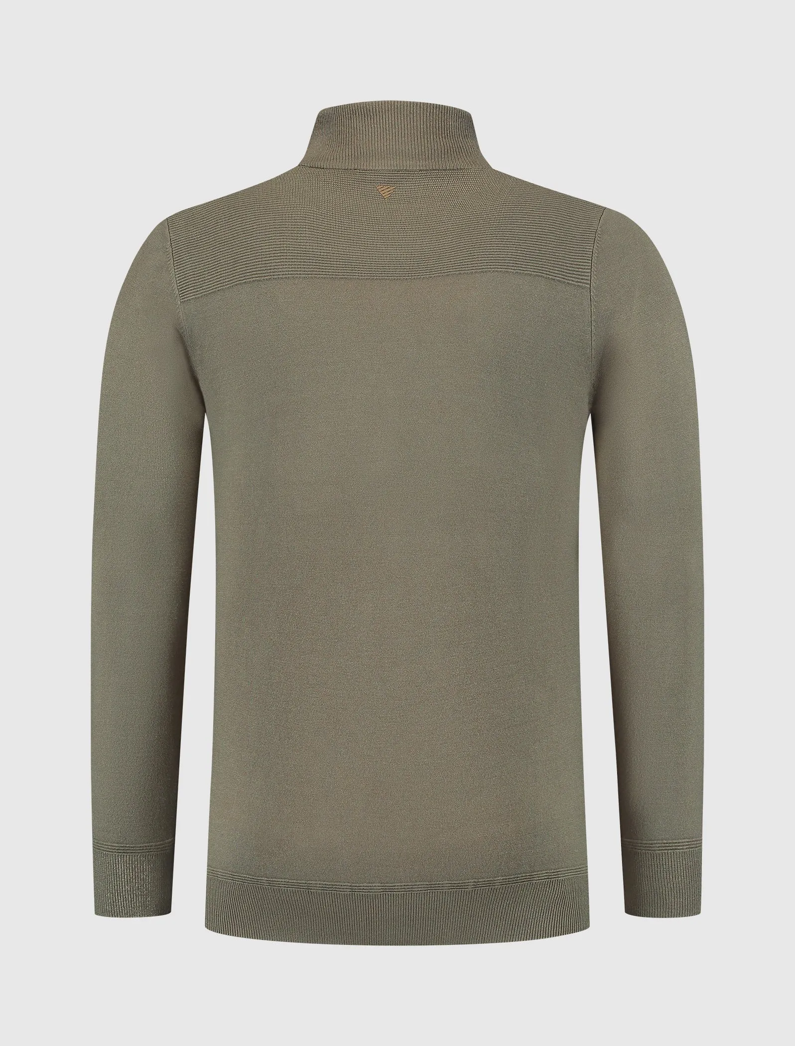 Ribbed Mockneck Knitwear | Army Green