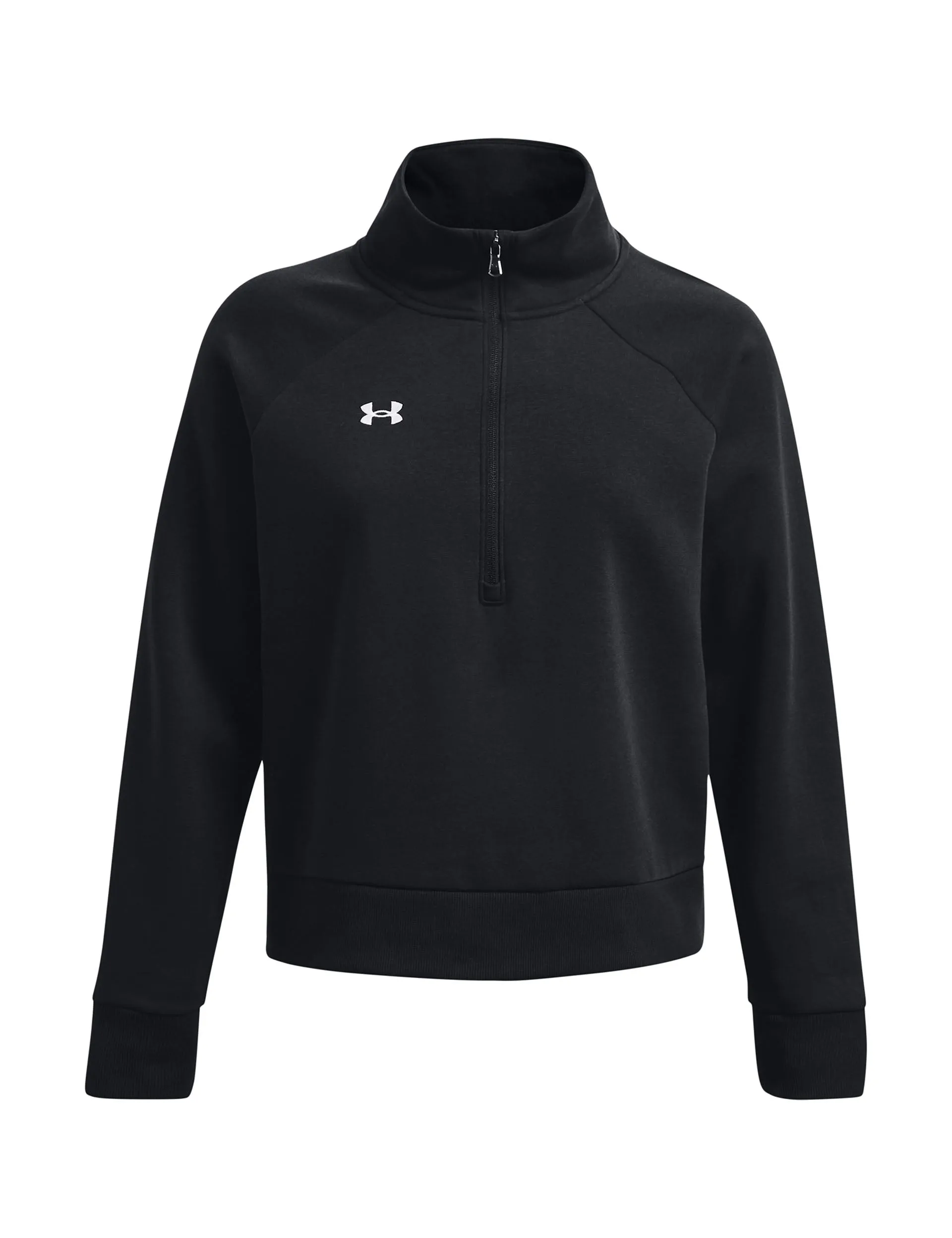 Rival Fleece 1/2 Zip - Black/White