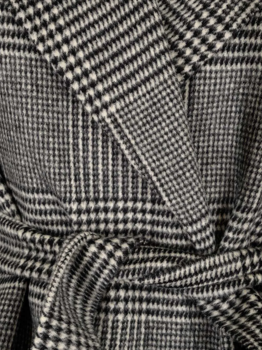 'S Max Mara Checked Belted Coat