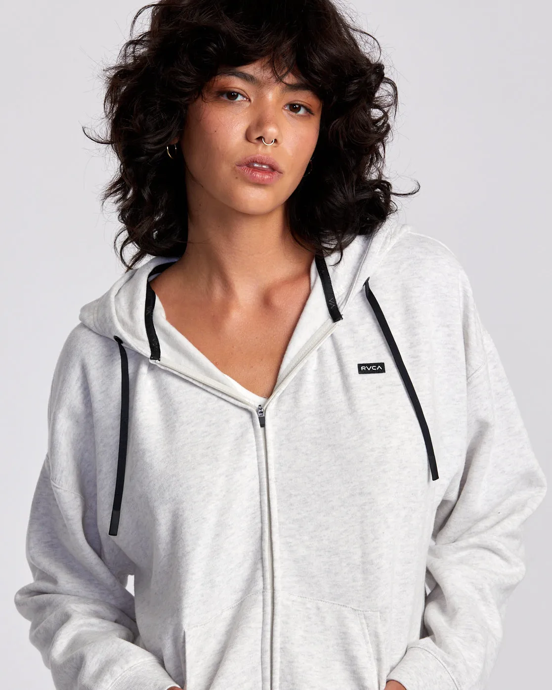 Selects Hooded Base Layer Top - Heather Grey