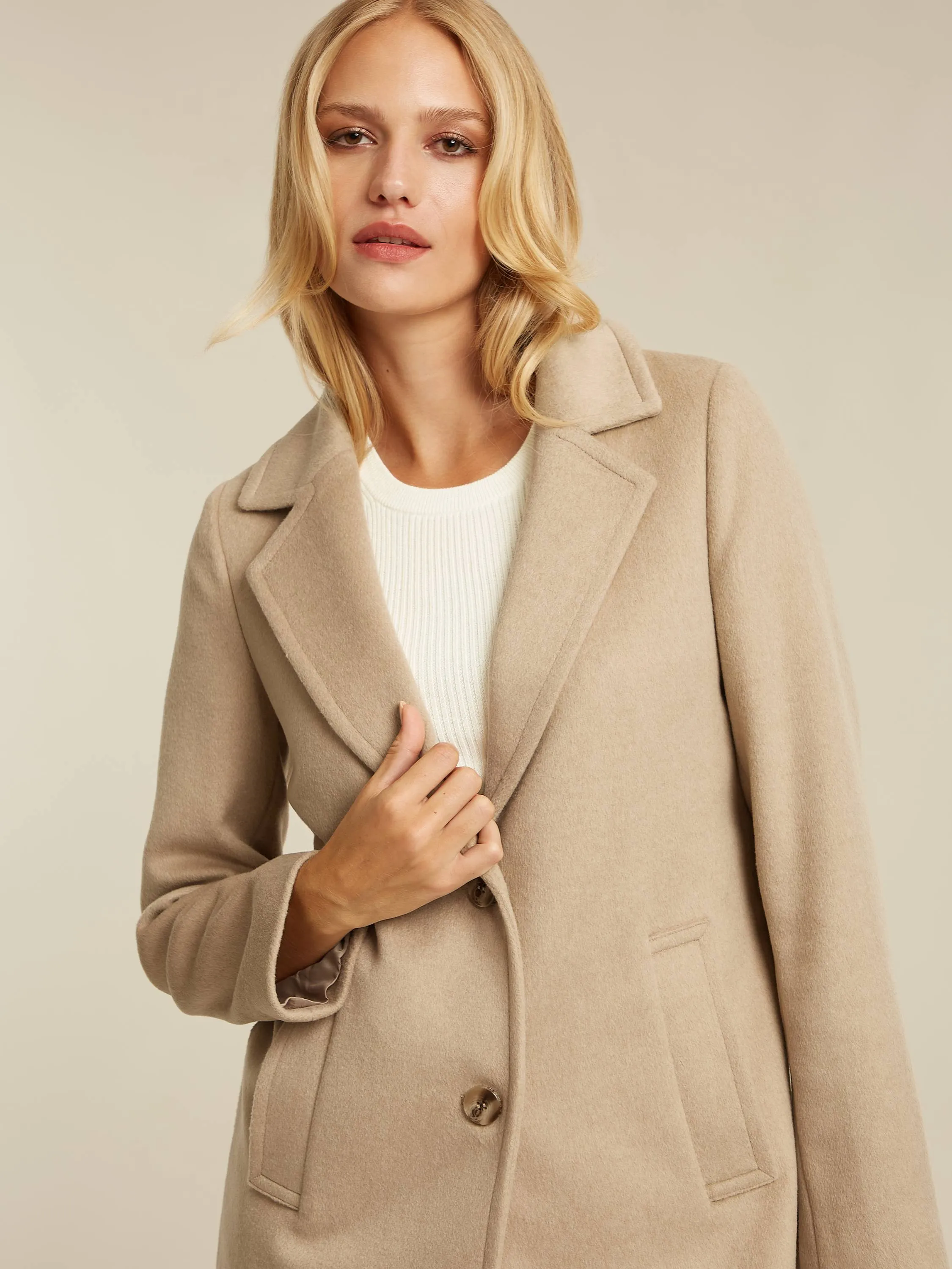 Skylar coat - Sand heather