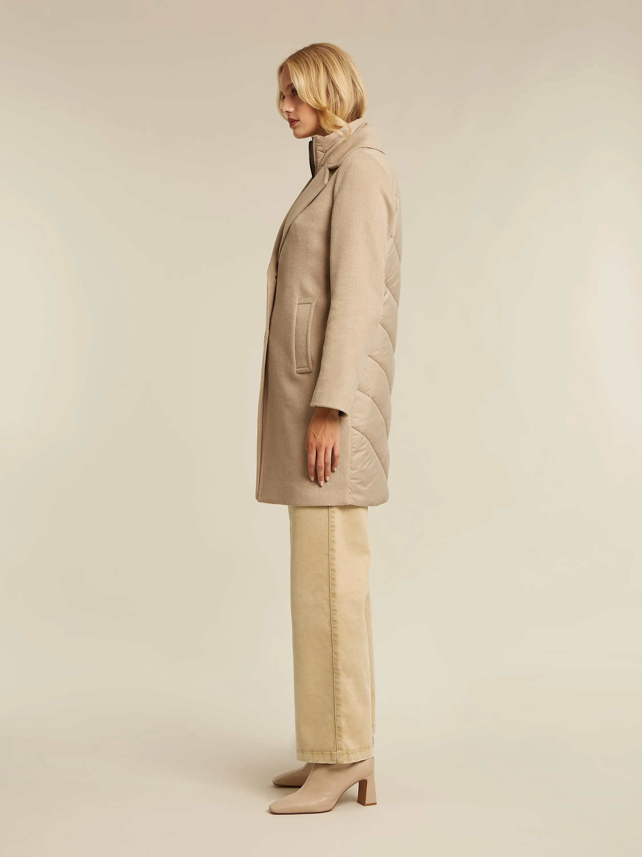 Skylar coat - Sand heather