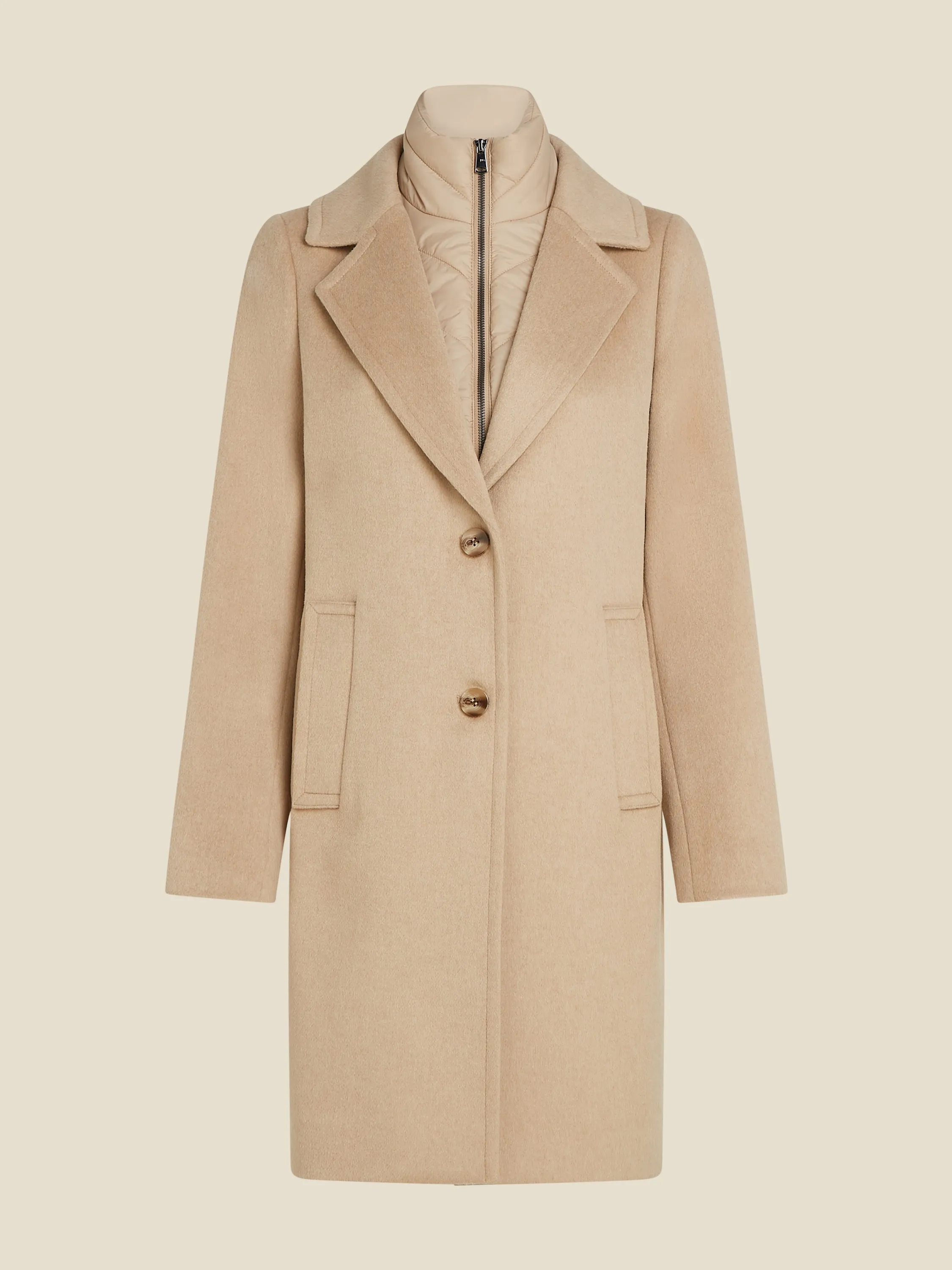 Skylar coat - Sand heather