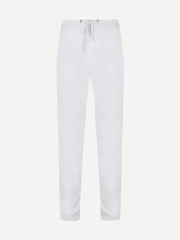 Soft Drape Utility Pant in White