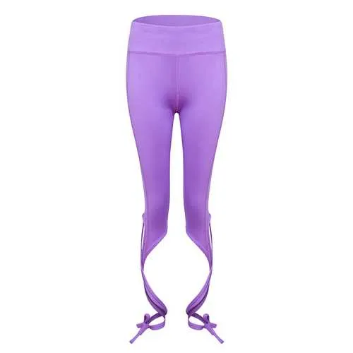 Soft Elastic Quick-dry Bandage Solid Color Tight Cropped Sport Yoga Pants For Women