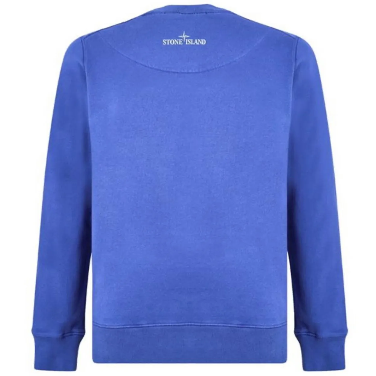 Stone Island Blue Large Logo Sweatshirt