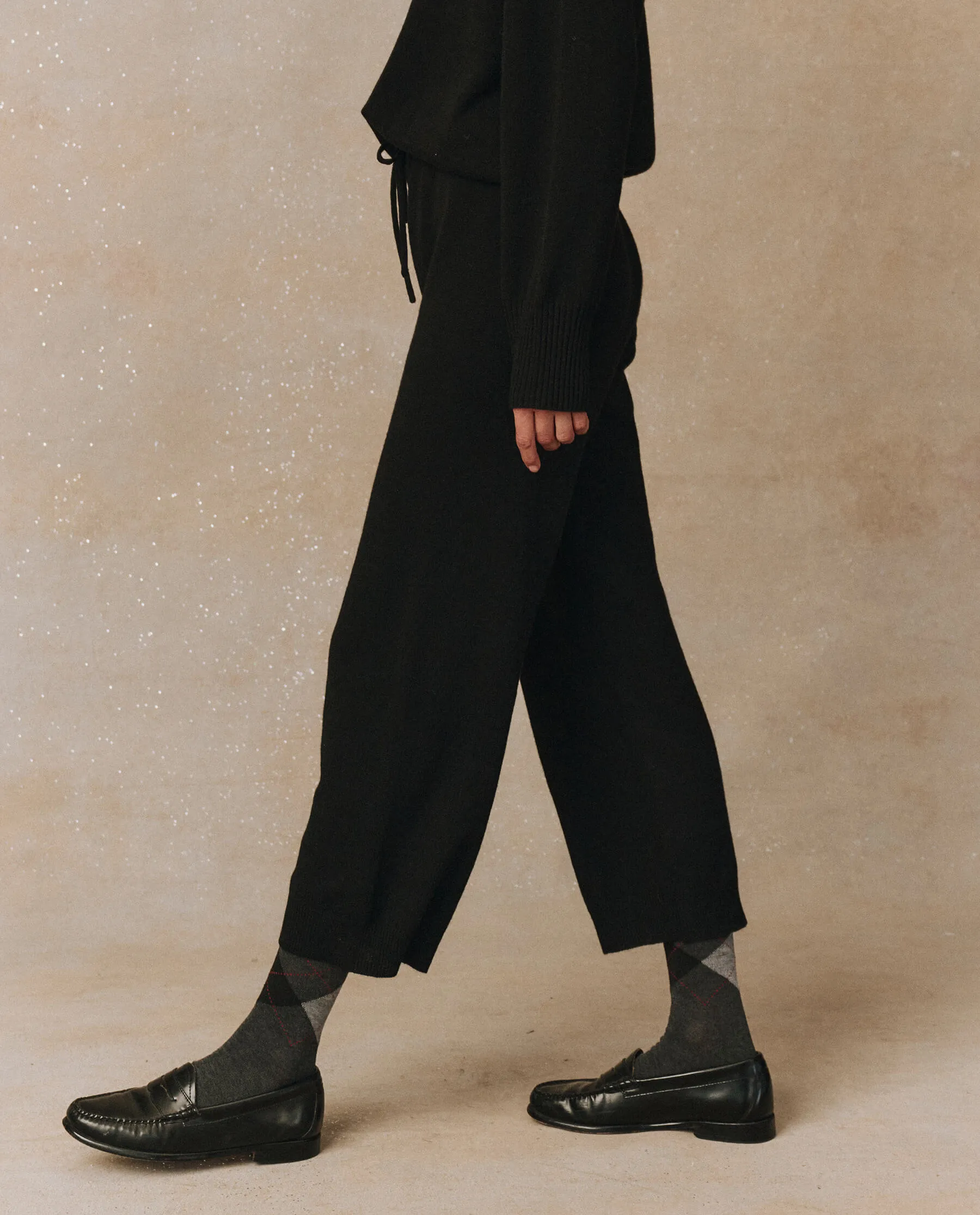 The Cashmere Lantern Pant. -- Black