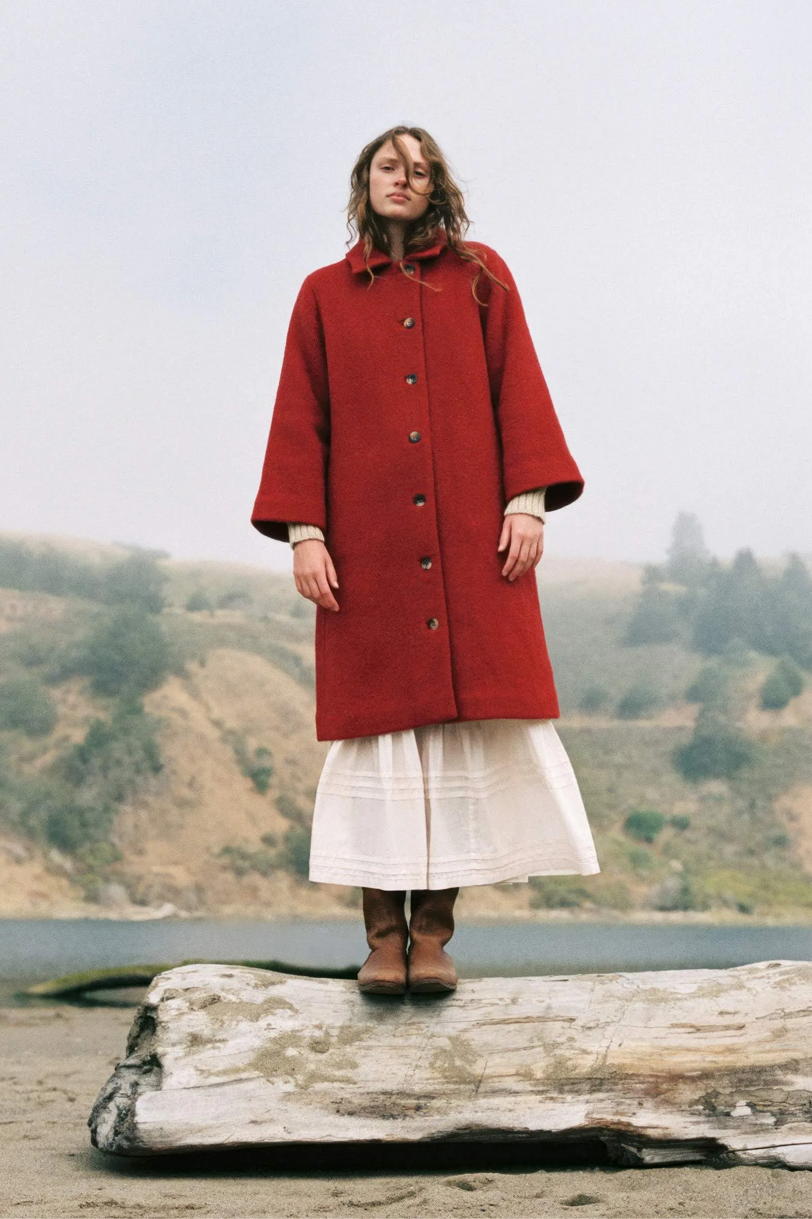 The Eleanor Coat | Crimson